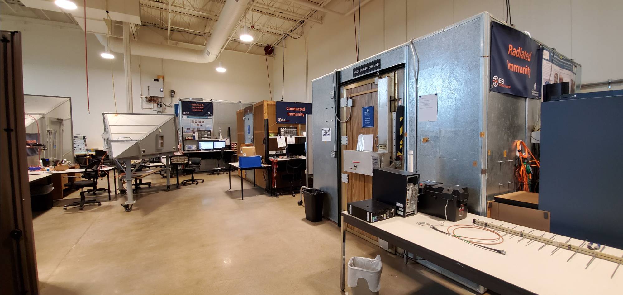 chamber view inside of the emc center